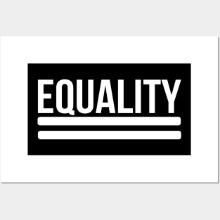 Equality - Equal Sign - BLM, LGBTQ, Anti-bigotry Posters and Art